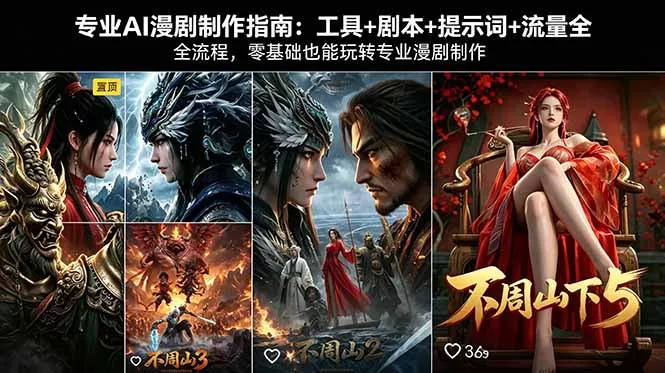 专业AI漫剧制作指南：工具+剧本+提示词+流量全流程，零基础也能玩转专业漫剧制作 - 付费阅读