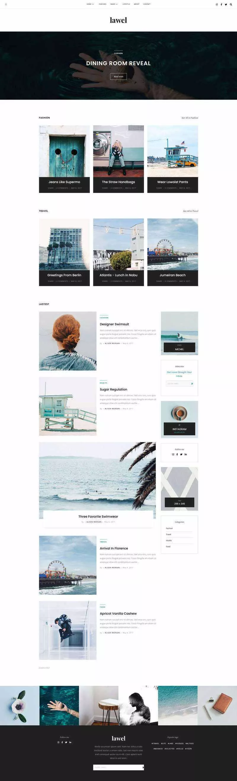 BootStrap5旅游图文相册博客HTML模板 - 付费阅读