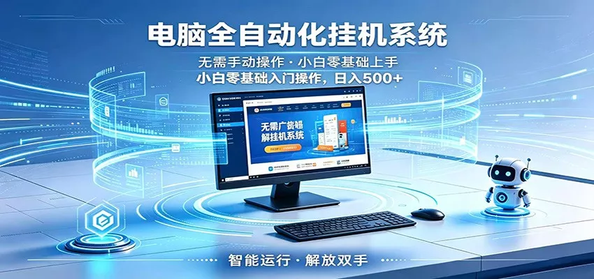 智能广告挂机无需值守，小白上手轻松实现每日增收 - 付费阅读