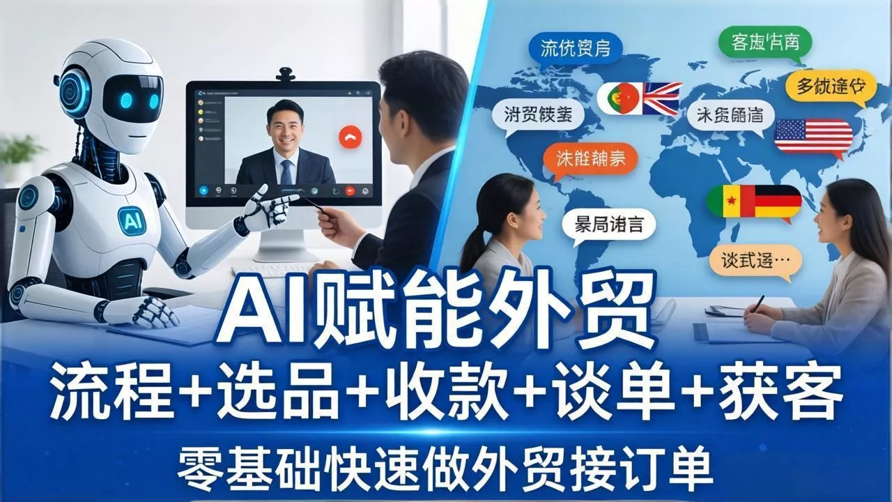 外贸+AI实战课：流程+选品+收款+谈单+获客，零基础快速做外贸接订单 - 付费阅读
