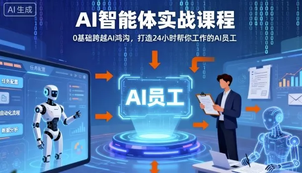 Ai智能体实战课程，0基础跨越Ai鸿沟，打造24小时帮你工作的Ai员工，打破常规，以实战定义Ai - 付费阅读