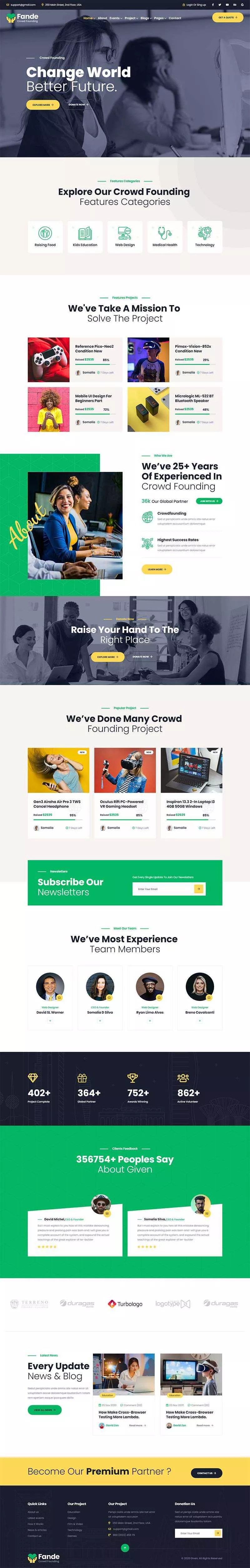 创业投资众筹平台HTML5模板 - 付费阅读