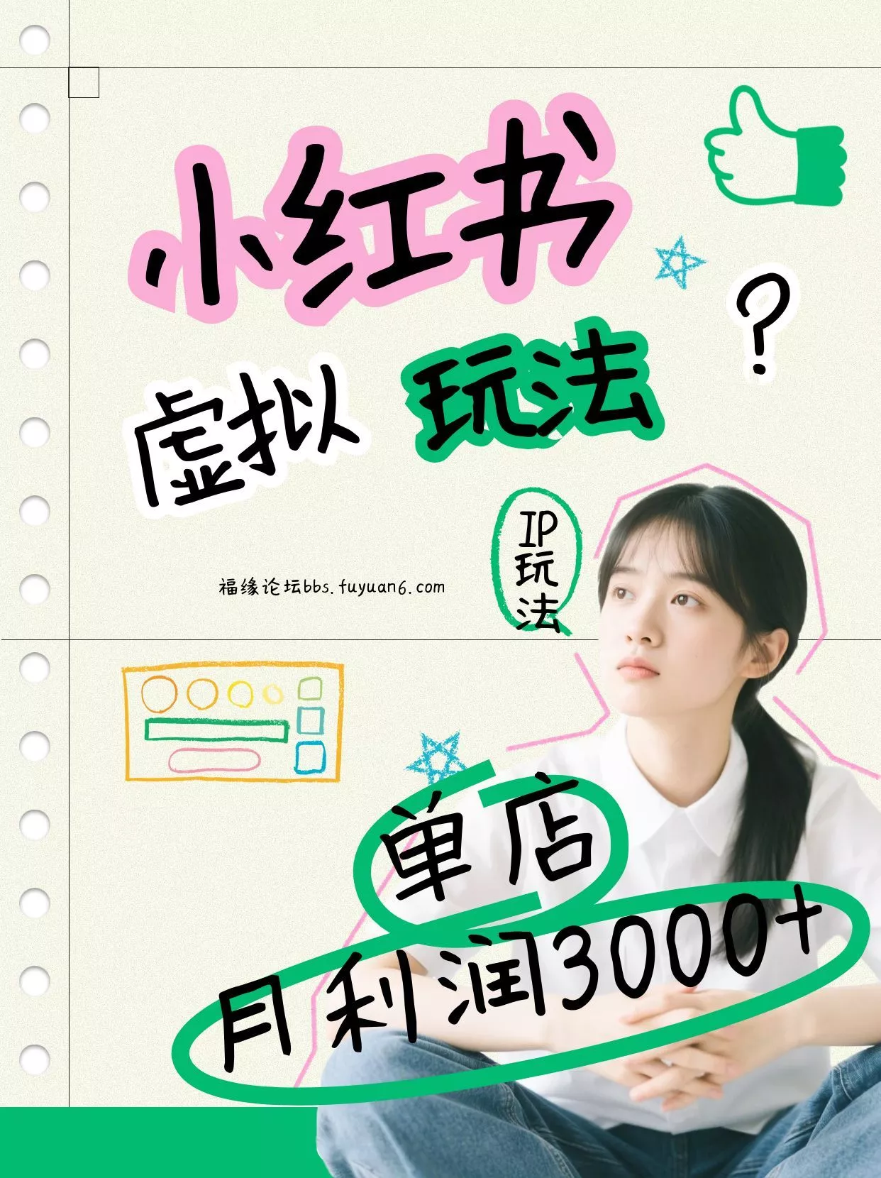 小红书虚拟玩法(铺货流和单品玩法)，单店月利润3000+，IP打法+原创商品(0违规) - 付费阅读