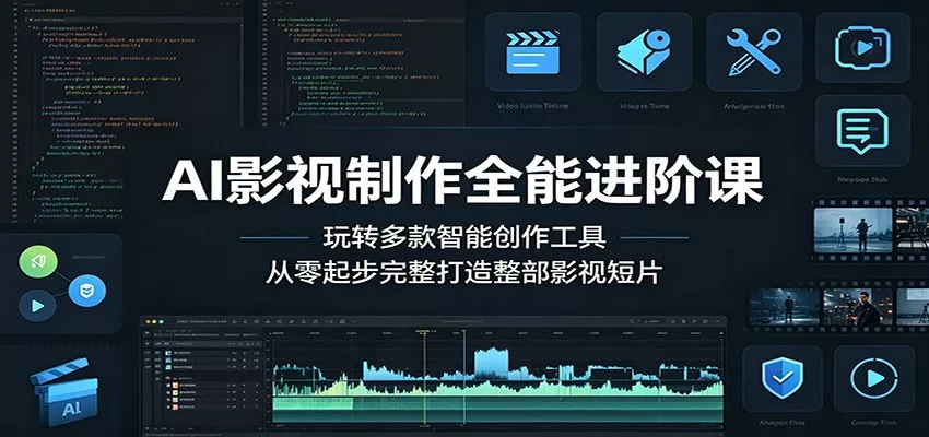 AI影视制作全能进阶课：玩转多款智能创作工具，从零起步完整打造整部影视短片 - 付费阅读