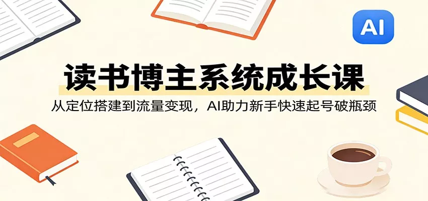 读书博主系统成长课：从定位搭建到流量变现，AI助力新手快速起号破瓶颈 - 付费阅读