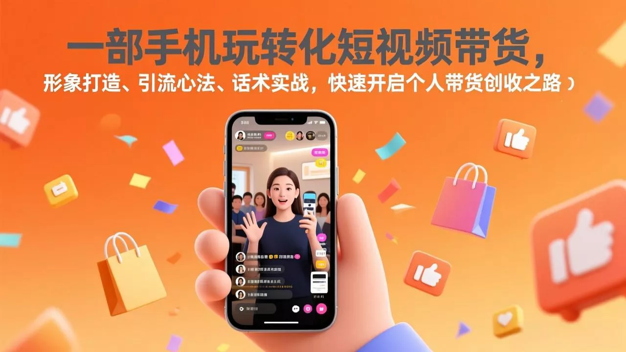 一部手机玩转化短视频带货，形象打造、引流心法、话术实战，快速开启个人带货创收之路 - 付费阅读