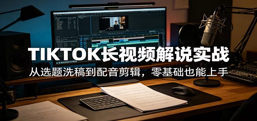 TIKTOK长视频解说实战：从选题洗稿到配音剪辑，零基础也能上手 - 付费阅读