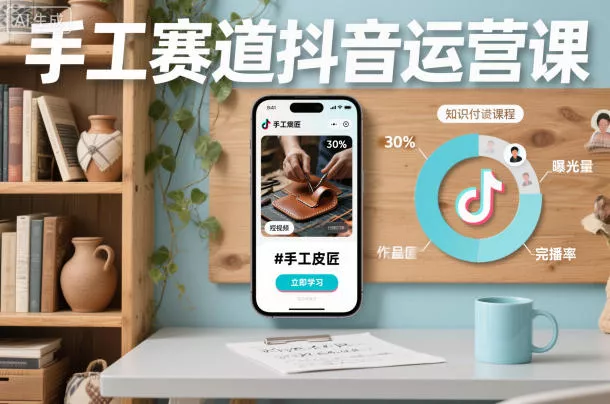 手工赛道抖音运营课，手工赛道流量运营 - 付费阅读