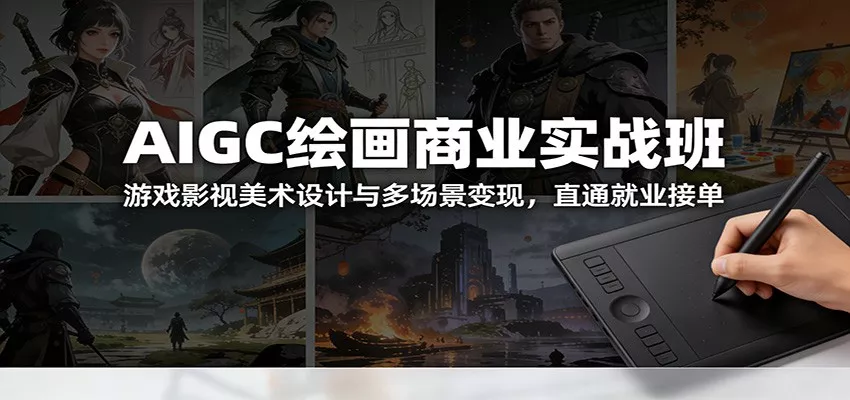 AIGC绘画商业实战班：游戏影视美术设计与多场景变现，直通就业接单 - 付费阅读