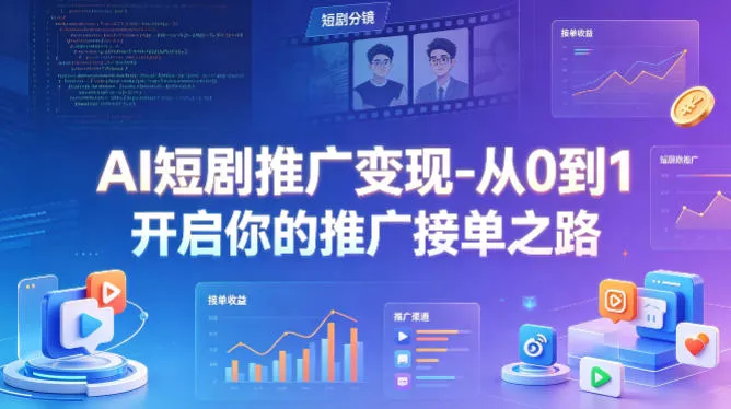 AI短剧推广变现-从0到1开启你的推广接单之路 - 付费阅读