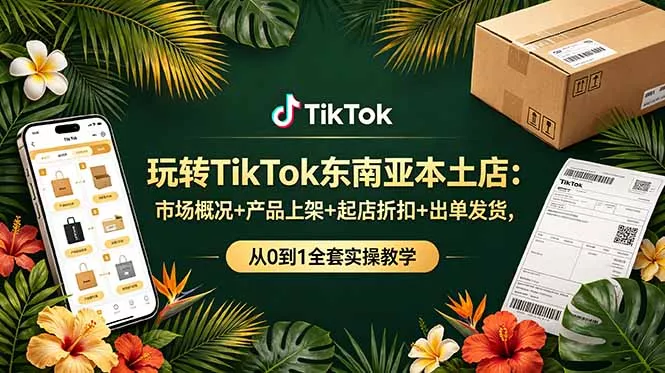 玩转TikTok东南亚本土店：市场概况+产品上架+起店折扣+出单发货，从0到1全套实操教学 - 付费阅读