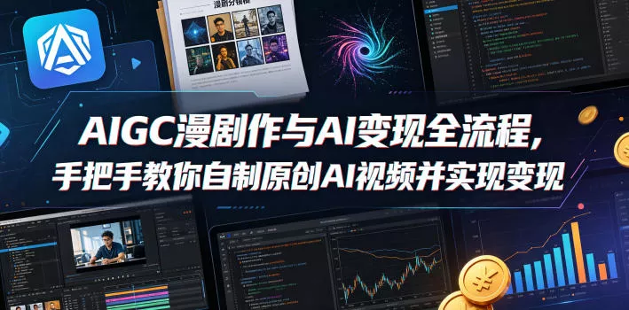 AIGC漫剧创作与AI变现全流程，手把手教你自制原创AI视频并实现变现 - 付费阅读
