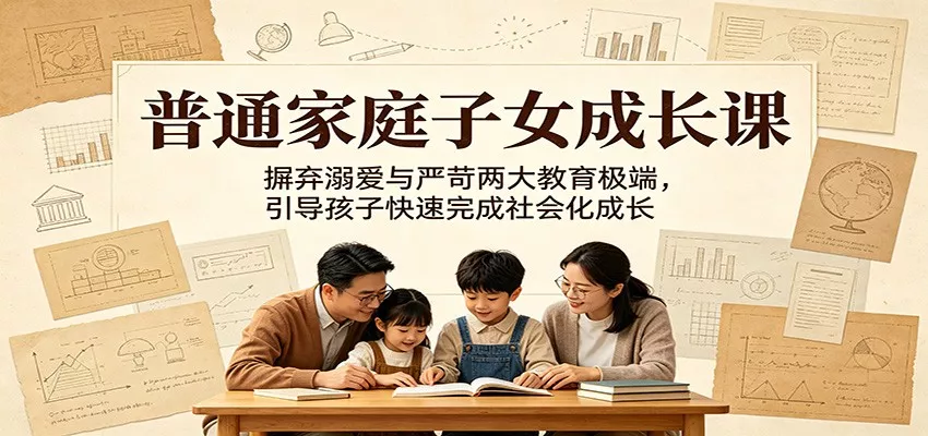 普通家庭子女成长课：摒弃溺爱与严苛两大教育极端，引导孩子快速完成社会化成长 - 付费阅读