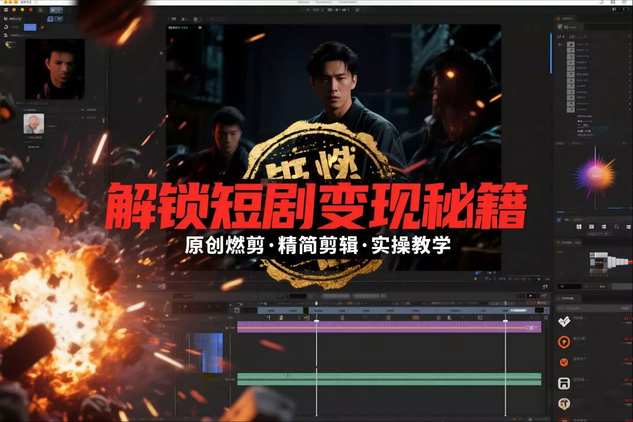 短剧拉新之原创燃剪精简剪辑实操课，解锁短剧变现秘籍 - 付费阅读