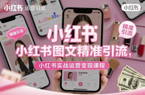 小红书图文精准引流，小红书实战运营变现课程 - 付费阅读