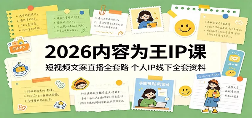 2026内容为王IP课：短视频文案直播全套路，个人IP线下全套资料 - 付费阅读