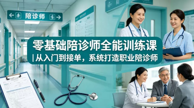 零基础陪诊师全能训练课｜从入门到接单，系统打造职业陪诊师 - 付费阅读