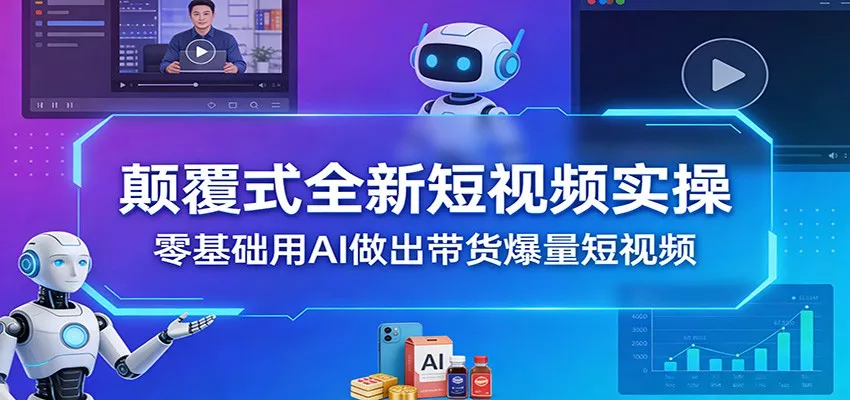 颠覆式全新短视频实操，零基础用AI做出带货爆量短视频 - 付费阅读