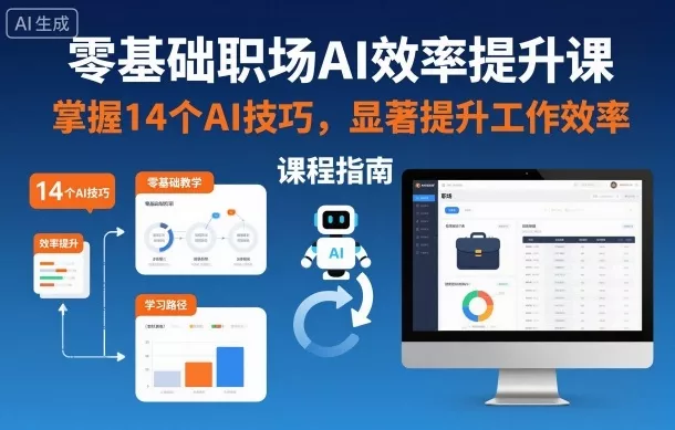 零基础职场AI效率提升课，掌握14个AI技巧，显著提升工作效率 - 付费阅读