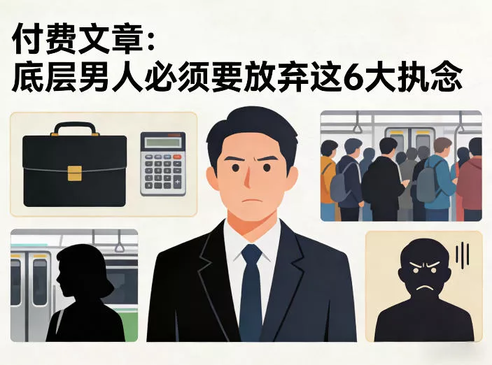 付费文章：底层男人必须要放弃这6大执念 - 付费阅读