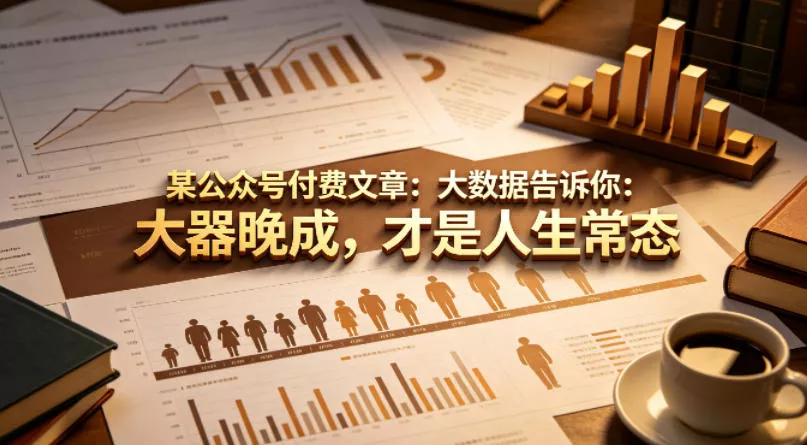 某公众号付费文章：大数据告诉你：大器晚成，才是人生常态 - 付费阅读