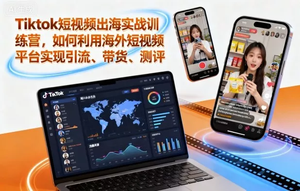 Tiktok短视频出海实战训练营，如何利用海外短视频平台实现引流、带货、测评 - 付费阅读