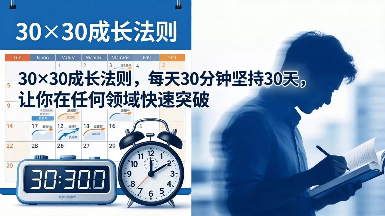 付费文章：30×30成长法则，每天30分钟坚持30天，让你在任何领域快速突破 - 付费阅读
