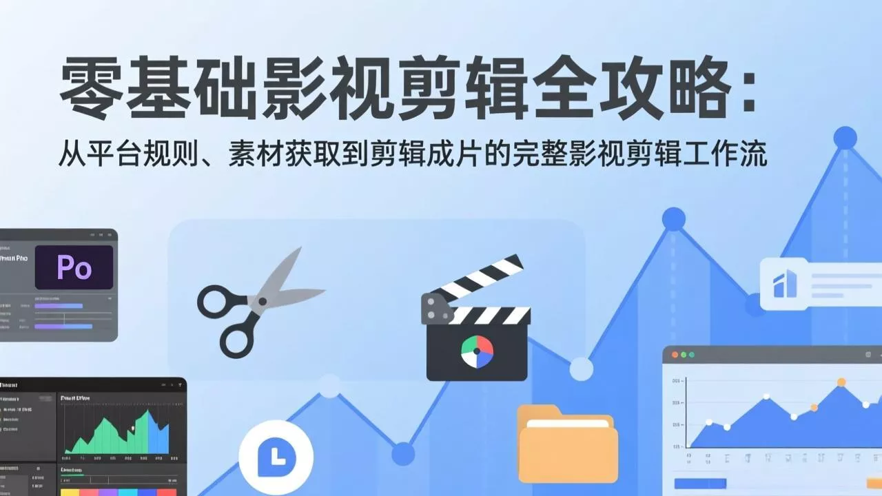 零基础影视剪辑全攻略：从平台规则、素材获取到剪辑成片的完整影视剪辑工作流 - 付费阅读