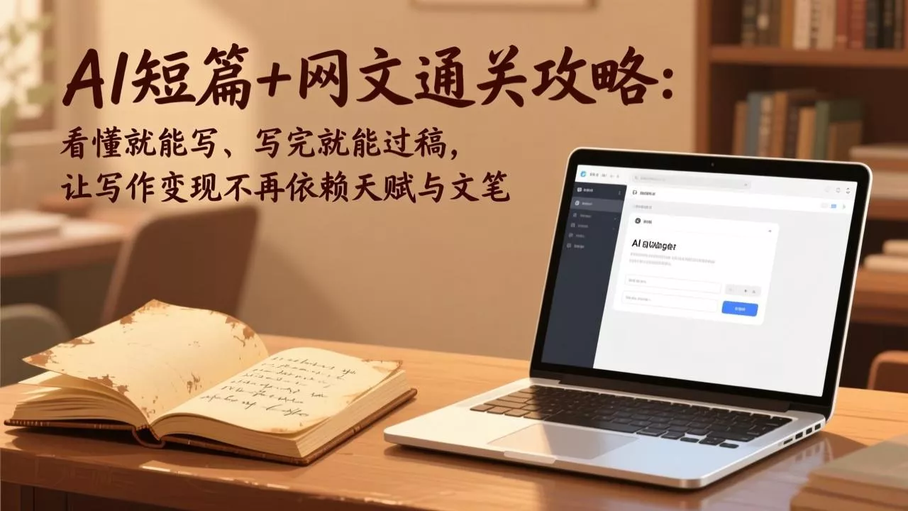 AI短篇+网文通关攻略：看懂就能写、写完就能过稿，让写作变现不再依赖天赋与文笔 - 付费阅读