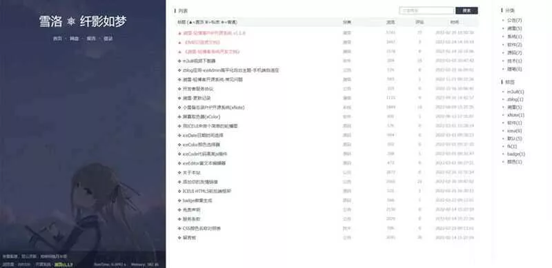个人博客系统源码 雪落.溯雪Sxlog轻博客源码 - 付费阅读