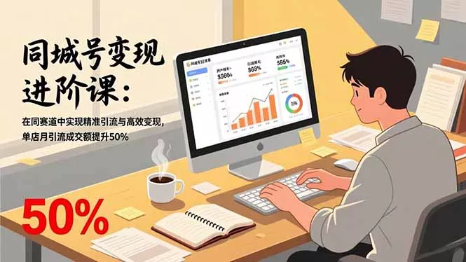 同城号变现进阶课：在同城赛道中实现精准引流与高效变现，单店月引流成交额提升50% - 付费阅读