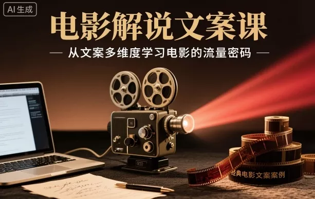 电影解说文案课，从文案多维度学习电影的流量密码 - 付费阅读