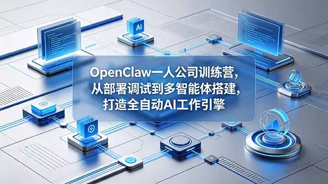 OpenClaw 一人公司训练营，从部署调试到多智能体搭建，打造全自动 AI 工作引擎 - 付费阅读