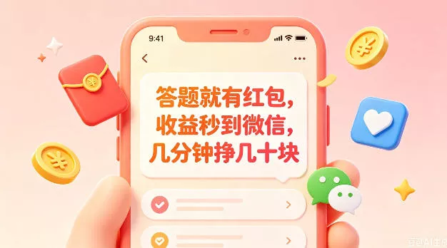 答题就有红包，收益秒到微信，几分钟挣几十块，学生党上班族宝妈都可以玩【揭秘】 - 付费阅读