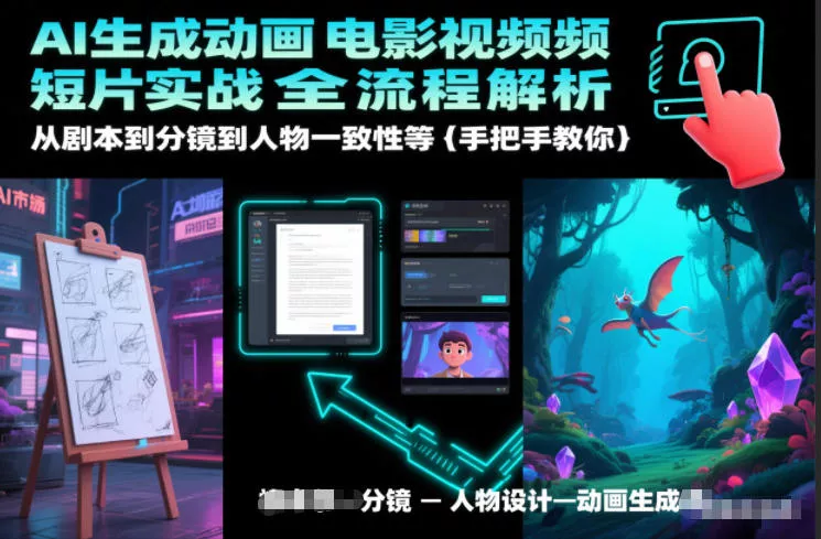 AI生成动画电影视频短片实战全流程解析，从剧本到分镜到人物一致性等手把手教你 - 付费阅读