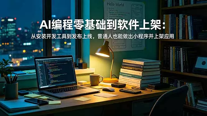 AI编程零基础到软件上架：从安装开发工具到发布上线，普通人也能做出小程序并上架应用商店 - 付费阅读