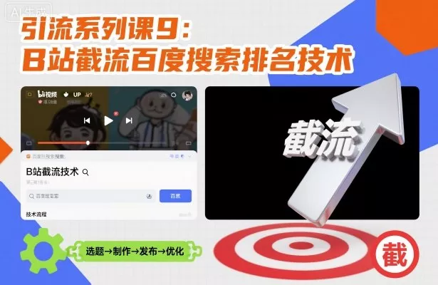 引流系列课9：B站截流百度搜索排名技术 - 付费阅读