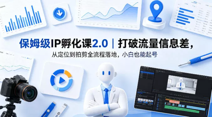 保姆级IP孵化课2.0｜打破流量信息差，从定位到拍剪全流程落地，小白也能起号 - 付费阅读