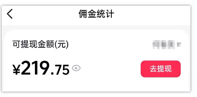 AI图文带货项目，操作2周卖出37件，已结算佣金219