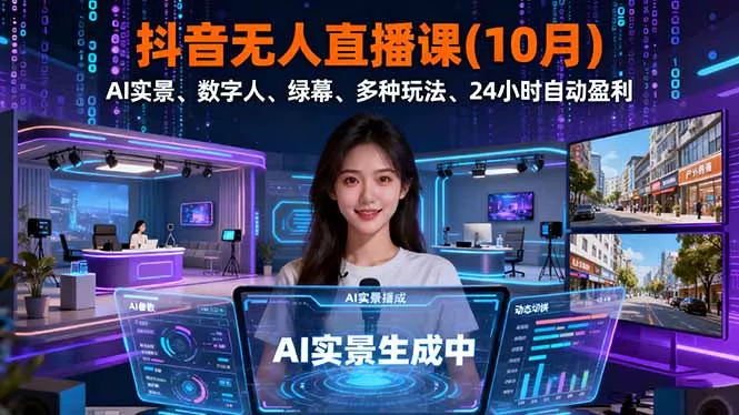 抖音无人直播课(10月 - 付费阅读