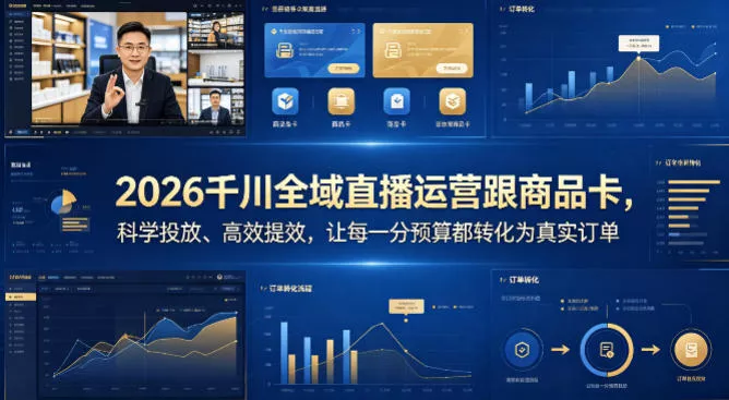 2026千川全域直播运营跟商品卡，科学投放、高效提效，让每一分预算都转化为真实订单 - 付费阅读