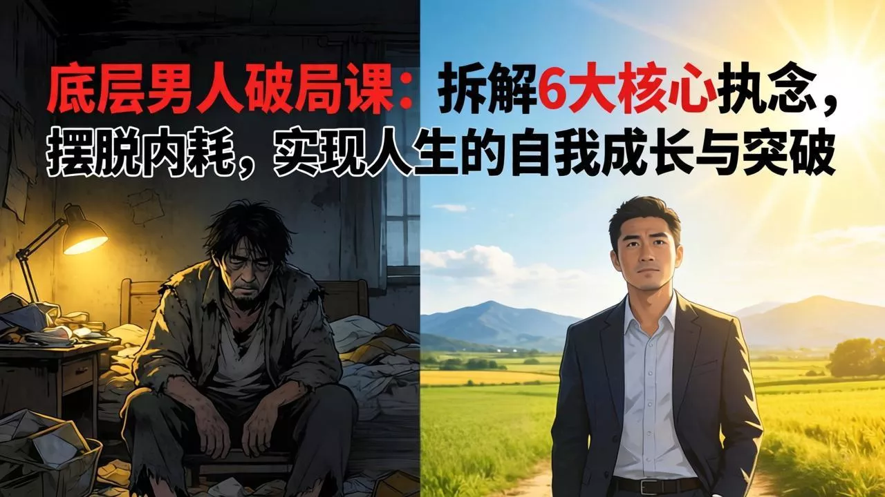 付费文章：底层男人破局课：拆解 6 大核心执念，摆脱内耗，实现人生的自我成长与突破 - 付费阅读
