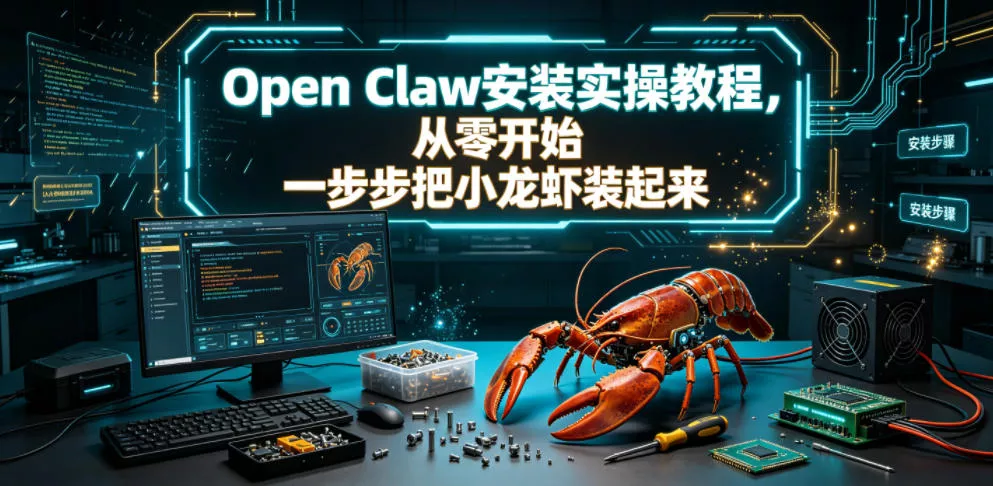 Open Claw安装实操教程，从零开始一步步一步步把小龙虾装起来 - 付费阅读