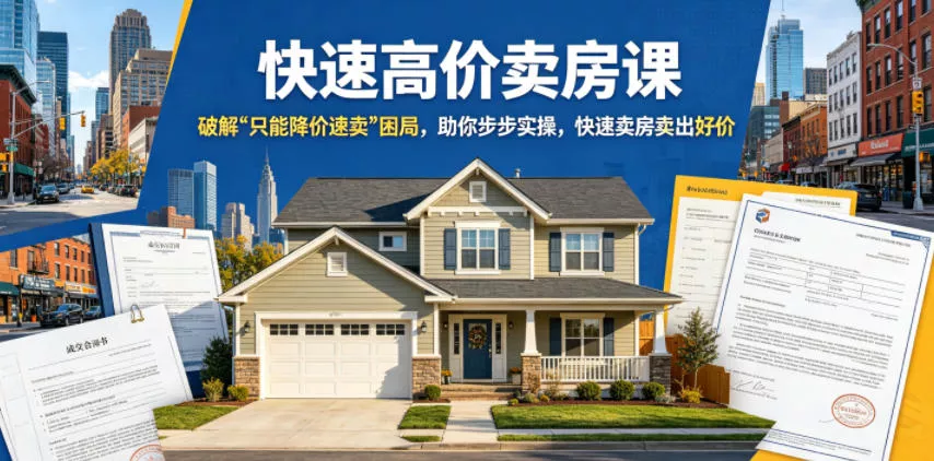 快速高价卖房课，破解“只能降价速卖”困局，助你步步实操，快速卖房卖出好价(更新2026) - 付费阅读