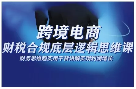跨境电商财稅合规底层逻辑思维课，财务思维超实用于货讲解实现利润增长 - 付费阅读