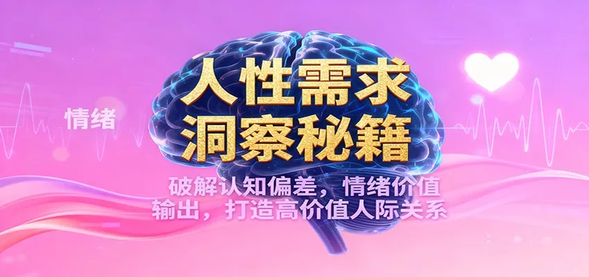 人性需求洞察秘籍，破解认知偏差，情绪价值输出，打造高价值人际关系 - 付费阅读