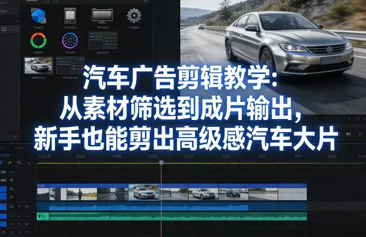 汽车广告剪辑教学：从素材筛选到成片输出，新手也能剪出高级感汽车大片 - 付费阅读
