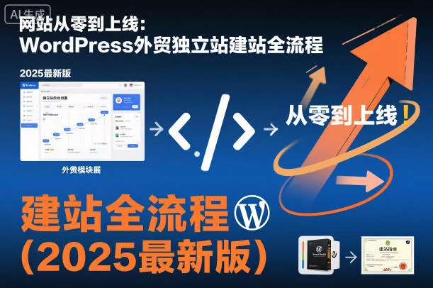 网站从零到上线：WordPress外贸独立站建站全流程(2025最新版) - 付费阅读
