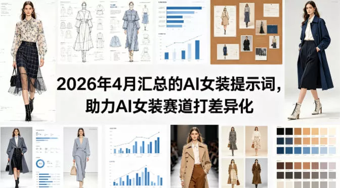 2026年4月汇总的AI女装提示词，助力AI女装赛道打差异化 - 付费阅读