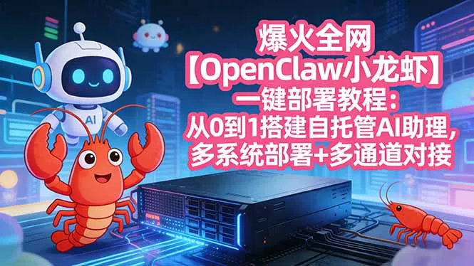 爆火全网【OpenClaw 小龙虾】一键部署教程：从0到1搭建自托管AI助理，多系统部署+多通道对接 - 付费阅读